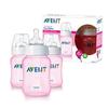 Avent SCF684/37 BPA-Free 9 oz 3-Pack Bottles - Pink (PP)