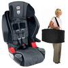 Britax E9LE31AKIT1 - Frontier 85 SICT Combination Harness-2-Booster in Onyx with a car seat Travel Bag Made in USA 