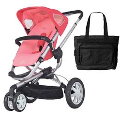 Quinny CV155BFXKT1 Buzz 3 Stroller with Diaper Bag - Pink Blush