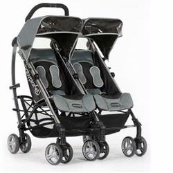 Baby Planet 101202 Unity Sport Lightweight Twin Stroller, Charcoal
