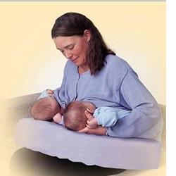 Breastfeeding Pillow Basic Comfort 42033 EZ Twin Plus Nursing Pillow, Sage