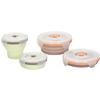 Babymoov A004405 - Four Silicone Containers Set - Grey/Green and Grey/Orange