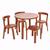 Anka A8502 Tables and Chairs Mini Furniture in Honey Made in USA 