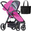 Phil & Teds  Smart Buggy Baby Stroller With Diaper Bag - Raspberry