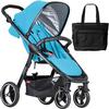 Phil & Teds  Smart Buggy Baby Stroller With Diaper Bag - Cyan