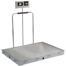Detecto SOLACE Series ID-3636SH-855RMP 3 x 3 ft In-Floor Dialysis Scale with Handrail 1000 x 0.2 lb