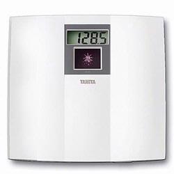 Tanita HS-301 Solar Digital Bathroom Scale, 330 lb x 0.5 lb max, White