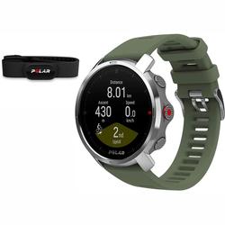Polar Grit X Multi-Sport GPS Watch - Green (M/L) with H10 Heart Rate Monitor 