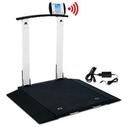 Detecto 6560-C-AC Portable  Handrail Wheelchair Scale with WiFi / Bluetooth and AC Adapter 1000 lb x 0.2 lb