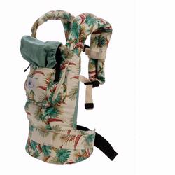 BC11G Ergo Baby Hawaiian Print Baby Carrier with Green Lining