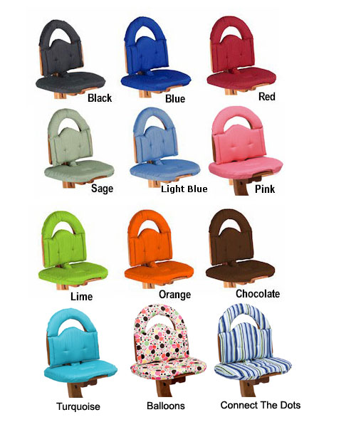 Svan High Chairs from Scandinavian Child - available seat colors