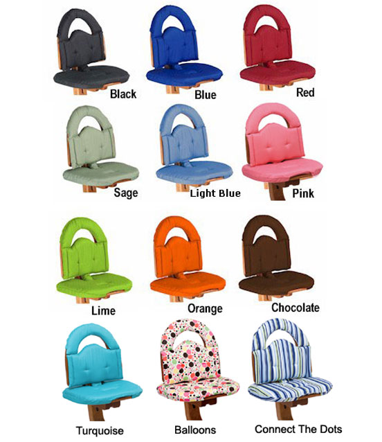 Svan high chair seat colors