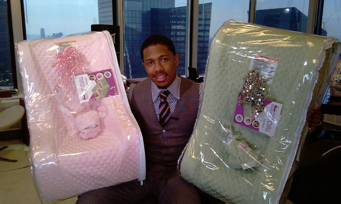 Nick Cannon (I had to get you my absolute favorite thing, it's called the Nap Nanny because you just lay the kids down and they catch a quick nap)
