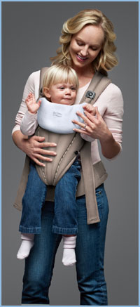 Front Soft Organic Baby Carrier in Tan