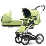 Mutsy 4Rider Single Spoke Newborn Stroller System - Team Lime