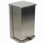 Detecto C-24 Stainless Steel Step-On Can Waste Receptacle 24 Quart (6 gallon) Capacity