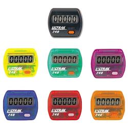 Ultrak 240-SET pack of 6 Ultrak 240 Electronic Step Counters In Rainbow Colors  (Step Only)