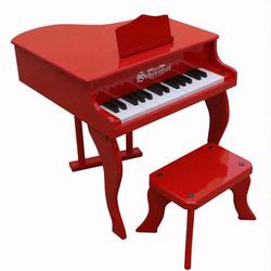 Schoenhut 3005R 30 Key Fancy Baby Grand Piano - Red