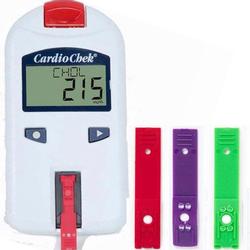 CardioCheck Blood Testing Device kit6 with 6 HDL - 6 Triglyceride  -6  Total Cholesterol 
