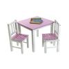 Lipper International 513PK Child's Table and 2-Chair Set, Pink and White