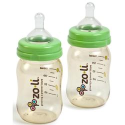 Zo-li BF08PS0502 5 oz. wide-neck anti-colic bottles (2 pack) 