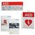 Philips 861478 AED Awareness Sign Bundle - Red