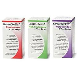 CardioChek Starter Refill Cholesterol Kit includes 3 total,3 hdl,3 trig, 9 capillaries, and 9 lancets 