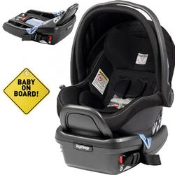Peg Perego - Primo Viaggio 4-35 Car Seat w/ Extra Base and Baby on Board Sign - Onyx