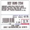 CAS LST-8020 Label, UPC w/Ingredients - 500 per roll 58 x 60 mm
