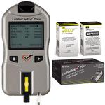 CardioCheck Plus Starter Kit Professional Blood Testing Analyzer Device With 15 Lipid+eGlu Test Strips