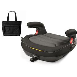 Peg Perego Viaggio Shuttle Backless Booster - Crystal Black with Stylish Diaper Bag