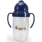 Zoli BOT 2.0 Straw Sippy Cup - NAVY