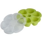 Beaba Silicone Multiportions Baby Food Tray - Neon (6 x 90ml)