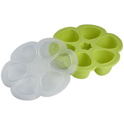 Beaba Silicone Multiportions Baby Food Tray - Neon (6 x 90ml)