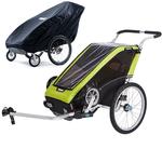 Thule Chariot Cheetah XT Multisport Trailer 1 - Chartreuse with Storage Cover