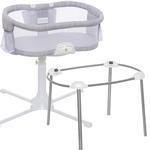 Halo - Swivel Sleeper Bassinet - Luxe PLUS Series with a Portable Stand  - Gray Melange