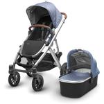 UPPAbaby 0318-VIS-US-HEN VISTA Stroller - Henry (Blue Marl/Silver/Leather)