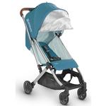 UPPABaby MINU 0818-MIN-US-RYN Lightweight Infant Baby Stroller - Ryan (Teal/Silver/Leather)