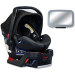 Britax B-Safe Ultra Cool Flow Collection Infant Car Seat with Back Seat Mirror  - Gray