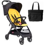 Phil & Teds Go Lightweight Infant Stroller - Lemon with Diaper Bag