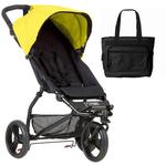 Mountain Buggy Mini V3.1 Stroller - Cyber with Diaper Bag