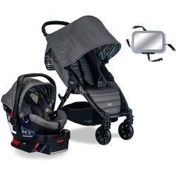 Britax Pathway & B-Safe 35 Travel System with Back Seat Mirror - Crew