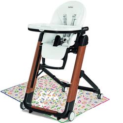 Peg Perego Siesta High Chair - Ambiance Brown with Splat Mat 