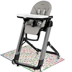 Peg Perego Siesta High Chair - Ambiance Grey with Splat Mat 
