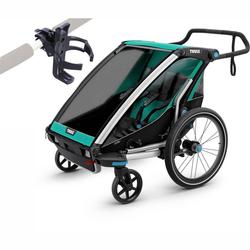Thule Chariot Lite 2 Multisport Trailer - Bluegrass/Black with Cup Holder