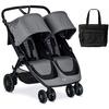 Britax B-Lively Double Stroller with Diaper Bag  - Dove