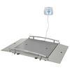 Health O Meter 2650KL-BT Portable 31.5 x 31.5 inch Wheelchair Scale Dual Ramp with Built-in Pelstar Wireless Technology 1000 x 0.2 lb