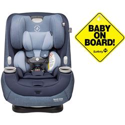 Maxi-Cosi Pria Max 3-in-1 Convertible Car Seat - Nomad Blue with Baby on Board Sign