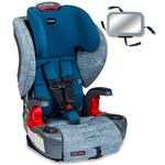 Britax Grow with You ClickTight Harness-2-Booster Car Seat - Seaglass with Backseat Mirror 