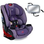 Britax One4Life Clicktight All-in-One Convertible Car Seat - Plum with Backseat Mirror